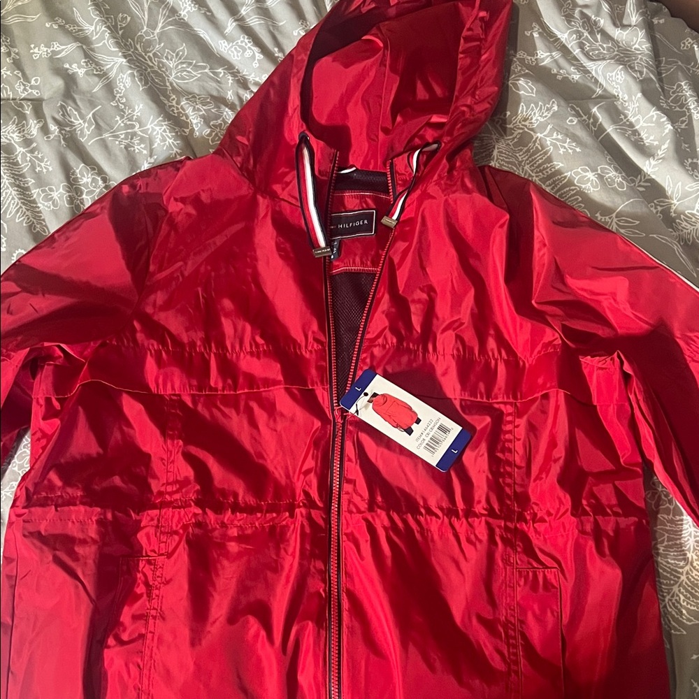 Tommy Hilfiger Vibrant Red Windbreaker